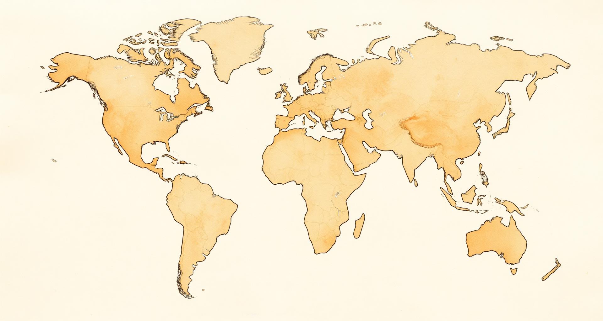 Mappa del mondo dei viaggi di Giorgia